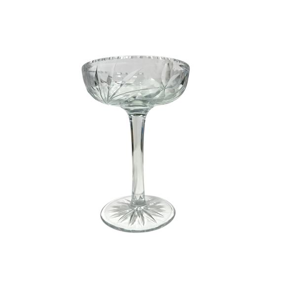 Cut Glass Crystal Compote Antique American Brilliant Period ABP Candy Dish 6.5” - Picture 5 of 8